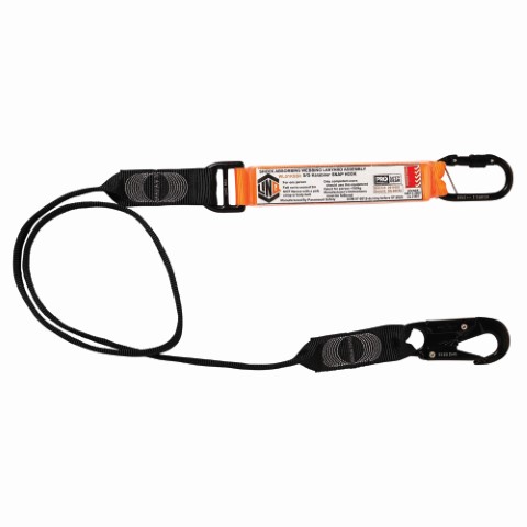 LINQ WEBBING LANYARD SNG LEG 1 X SCREW GATE KARABINER 1 X SNAP HOOK